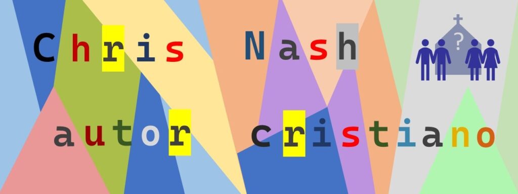 Collage multicolor con texto: Chris Nash autor cristiano