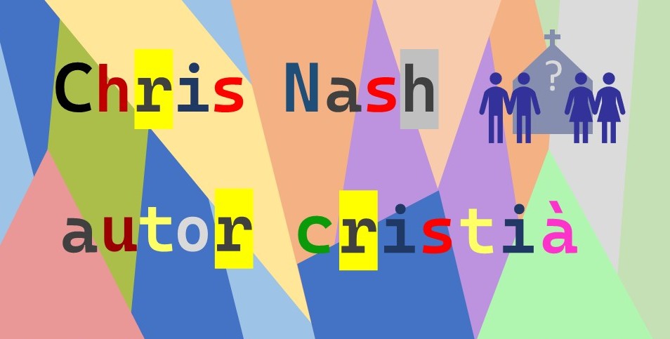 Collage multicolor amb el text: Chris Nash autor cristià